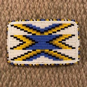Native American Beaded Belt Buckle
